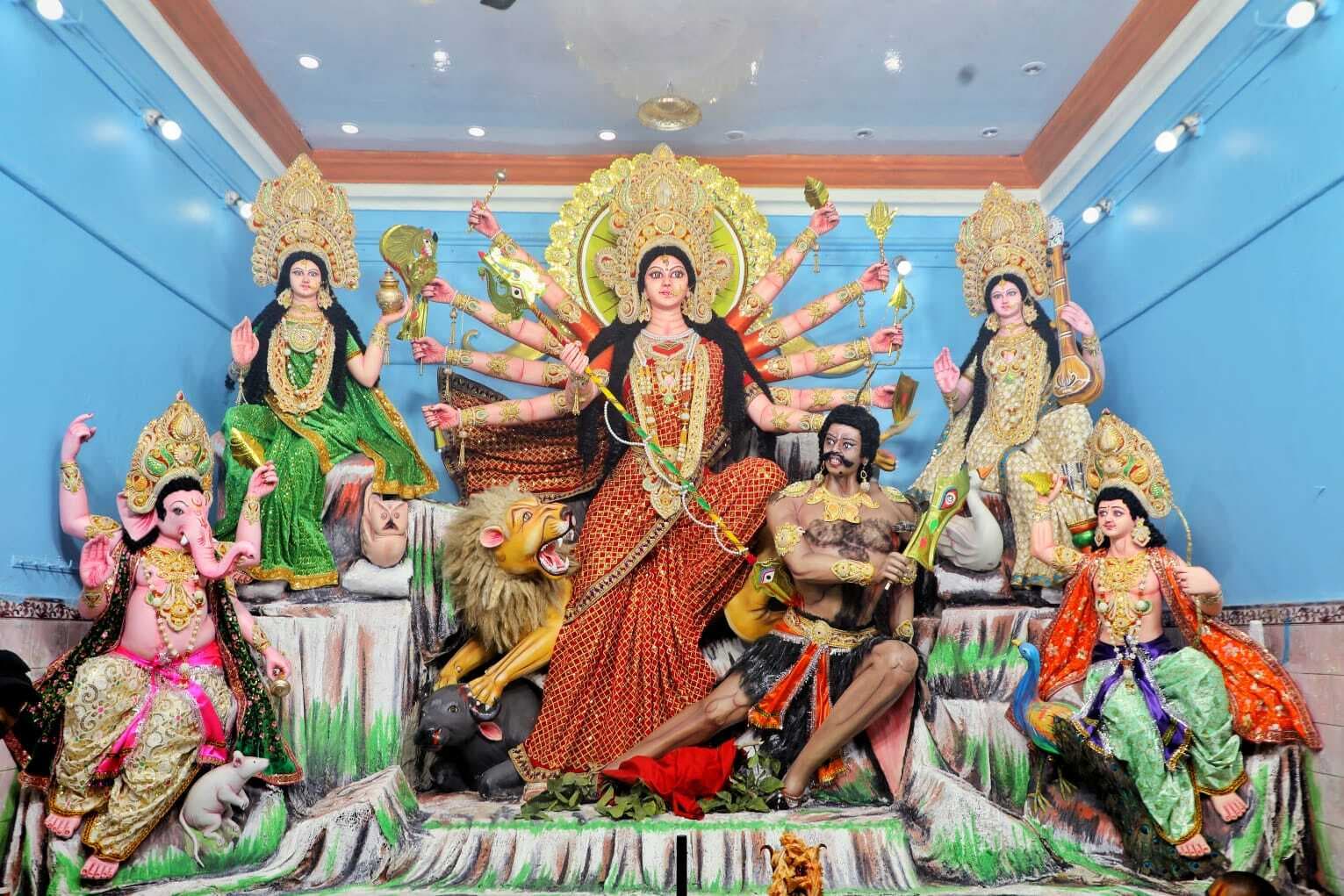 बड़हिया व कजरा में चैती दुर्गा पूजा की धूम, भक्ति गीतों से गूंज रहे पूजा पंडाल