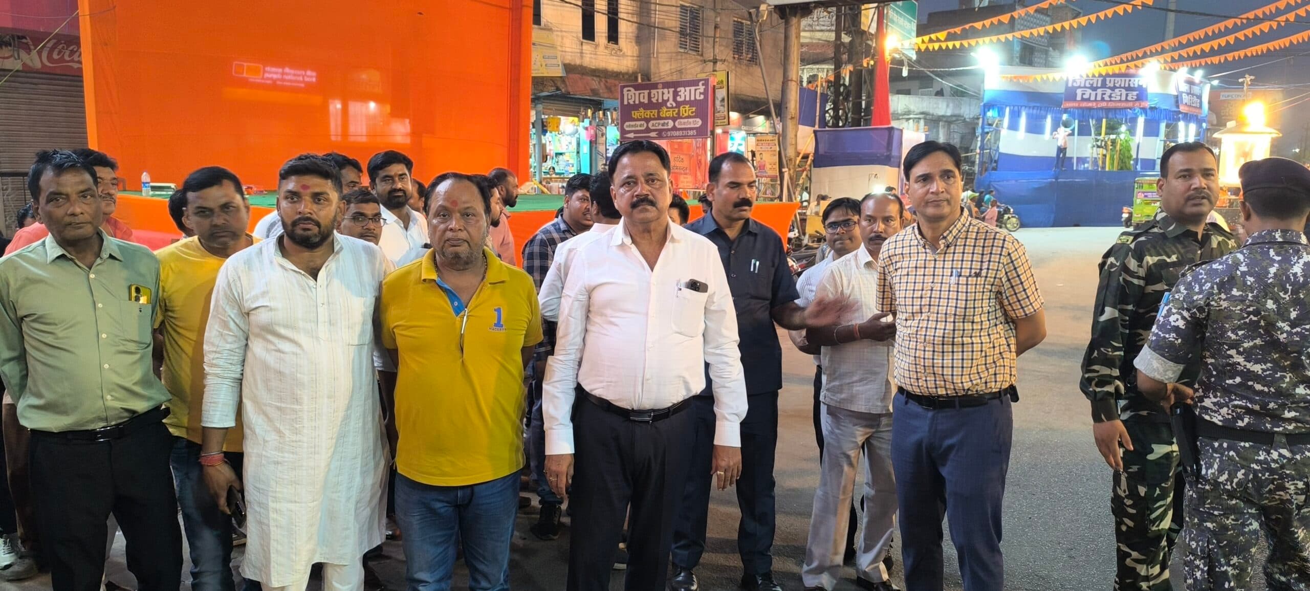 Giridih News :नगर विकास मंत्री ने लिया रामनवमी की तैयारी का जायजा