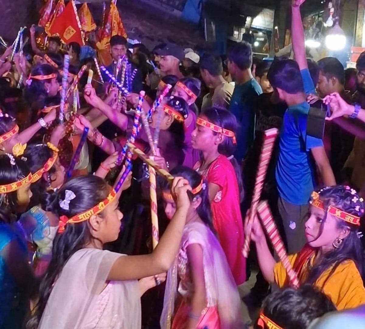 वासंतिक दुर्गा मंदिर में डांडिया की धूम, भक्ति व उत्साह का संगम