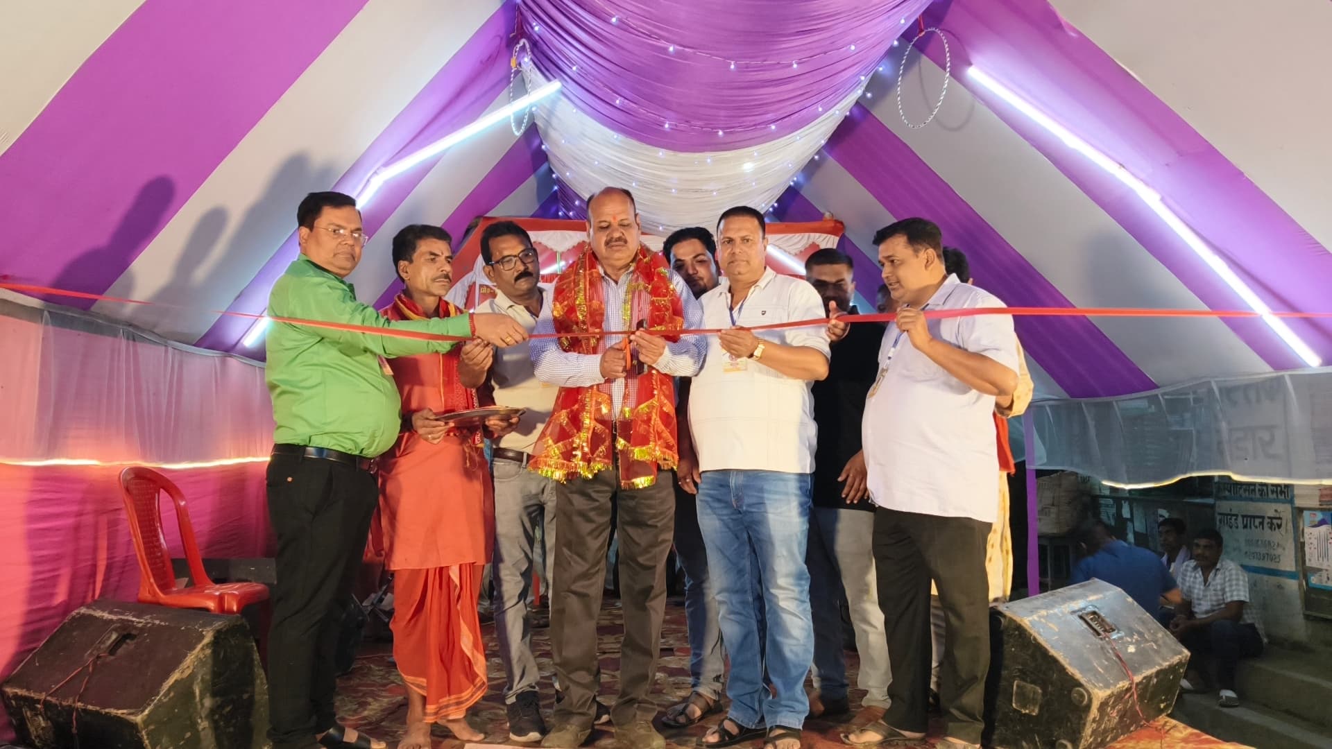 आरपीएफ इंस्पेक्टर ने भक्ति जागरण कार्यक्रम का किया उदघाटन