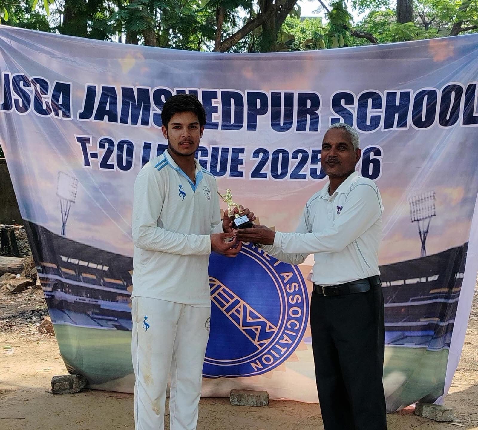 Jsca school league : चिन्मया विद्यालय ने दर्ज की 251 रनों से विशाल जीत