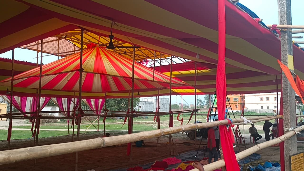 डुमरिया में कलश यात्रा के साथ आज से गूंजेगा हरिनाम संकीर्तन