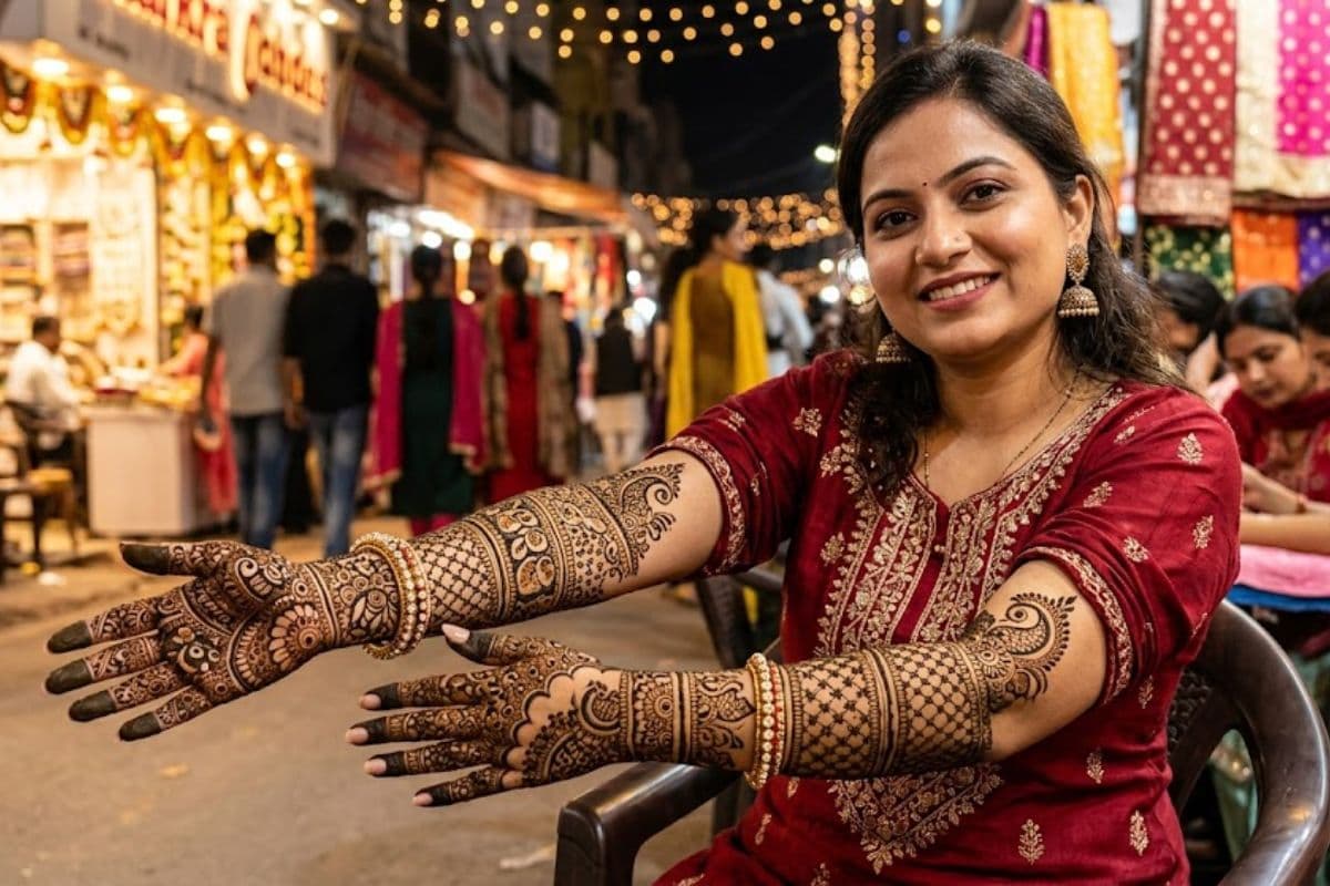 full hand mehndi design