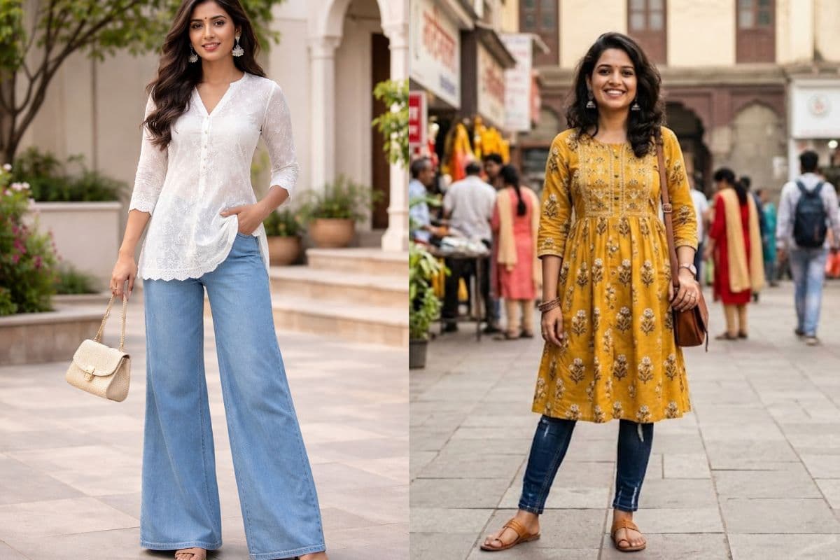 स्टाइलिश दिखना है तो जानें कुर्ती के साथ जींस का सही कॉम्बिनेशन