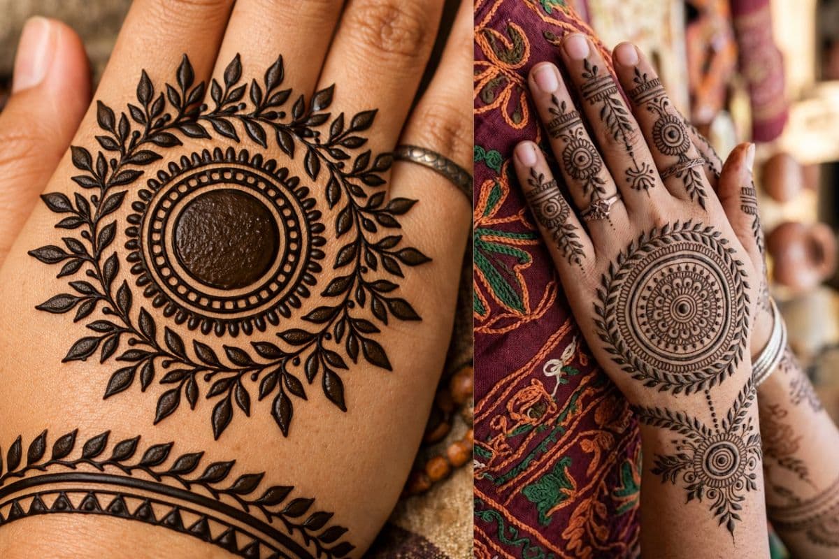 leafe mehndi design