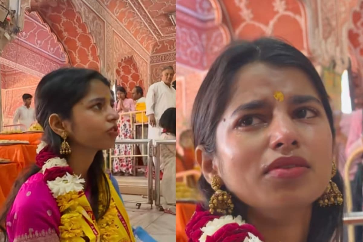 मंदिर में भजन गाते-गाते अचानक फूट-फूटकर रोने लगीं मैथिली ठाकुर, कहा- पता नहीं क्या हो रहा