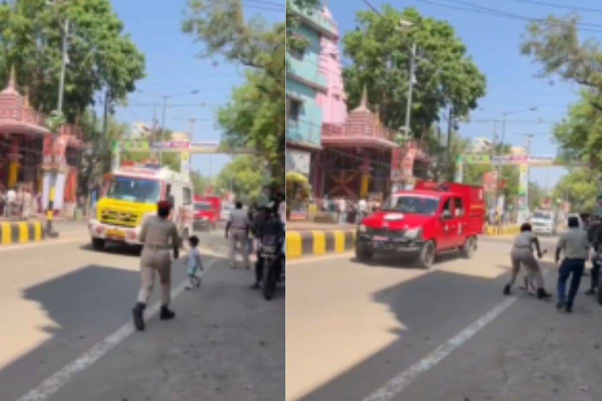 नालंदा में CM के काफिले के सामने दौड़ी बच्ची, देवदूत बनी महिला कांस्टेबल ने खींचकर बचाई जान, देखें वीडियो