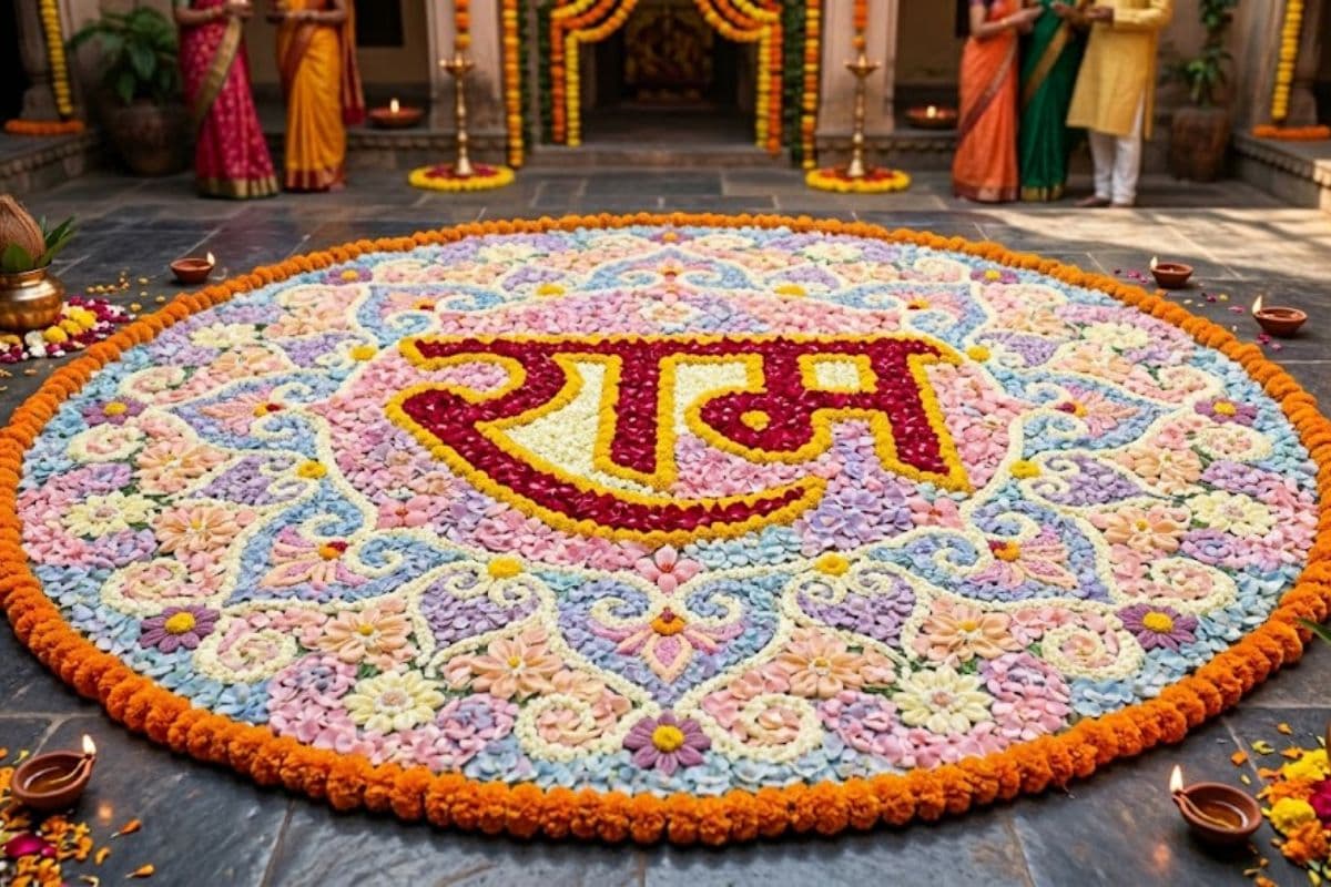 ram name rangoli design