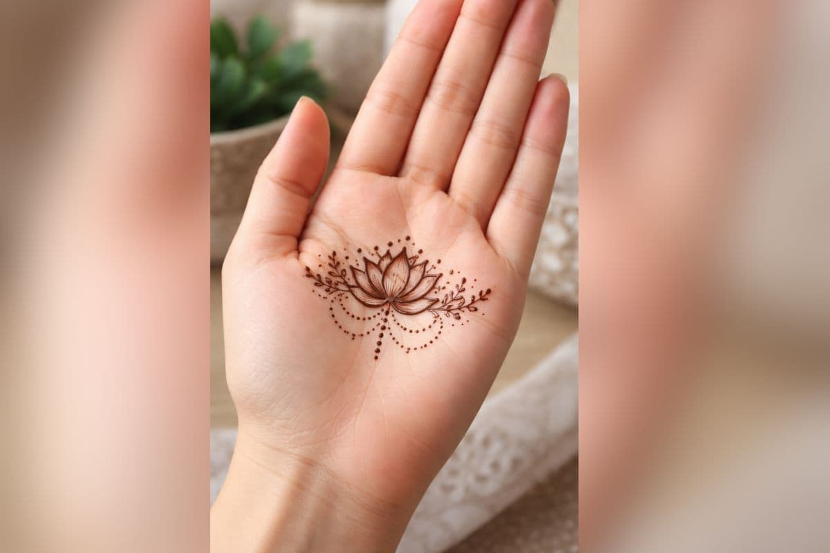 simple lotus mehdni design