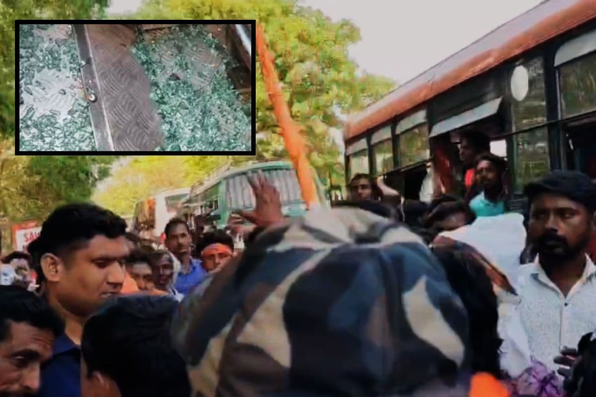 बांकुड़ा में योगी आदित्यनाथ की सभा के बाद बवाल, BJP कार्यकर्ताओं की बस पर पथराव, रोड जाम कर जोरदार प्रदर्शन