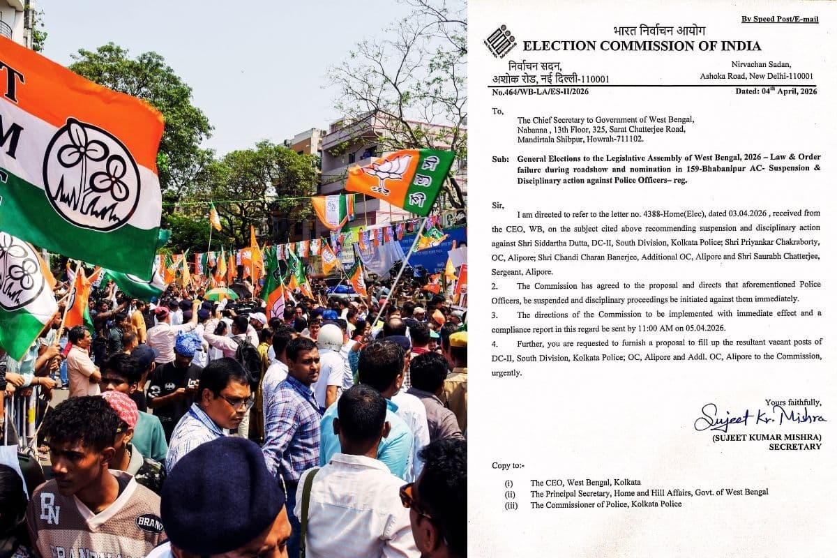 भवानीपुर में सुरक्षा चूक पड़ी भारी, DC और ओसी समेत 4 सीनियर पुलिस ऑफिसर्स सस्पेंड