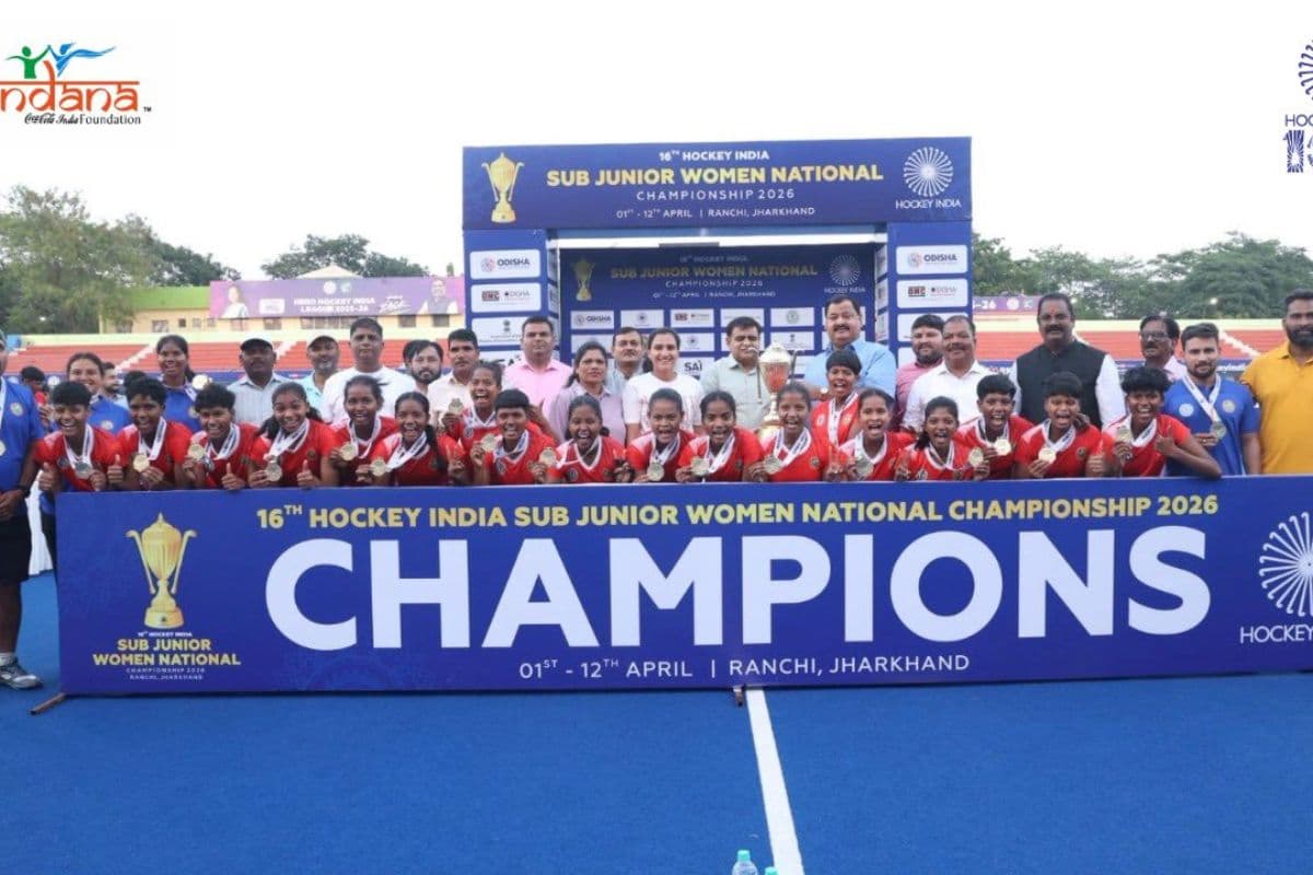 झारखंड की बेटियों ने लगाई जीत की हैट्रिक, सब जूनियर हॉकी टूर्नामेंट में एमपी को 2-1 से हराया
