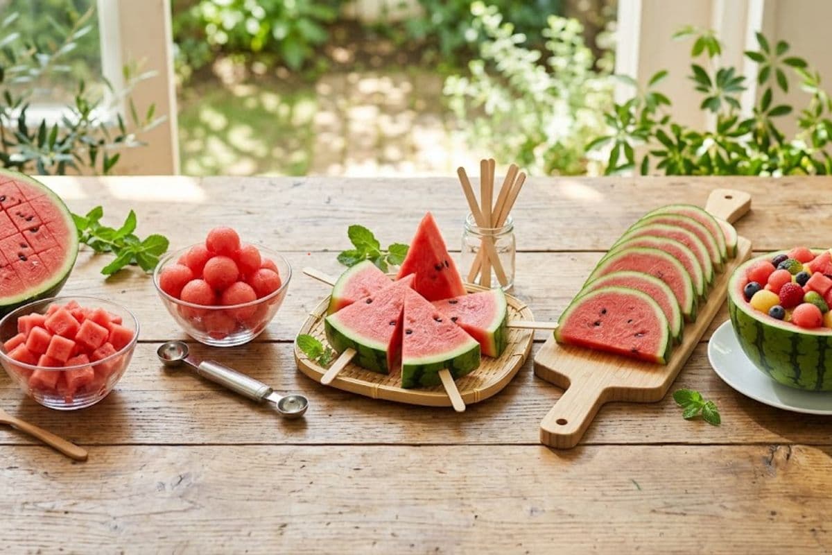 तरबूज का काटने का ये तरीका कर देगा सबको हैरान, खाने वाले करेंगे तारीफ