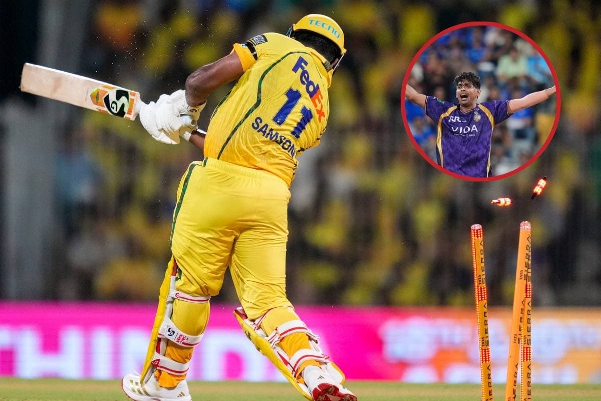 तेज रफ्तार से कार्तिक त्यागी ने संजू सैमसन को दिया चकमा, किया क्लीन बोल्ड