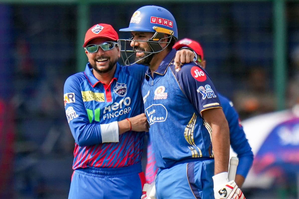 कुलदीप यादव को रिव्यू के लिए उकसाने के बाद हंसने लगे रोहित शर्मा, चाल कामयाब रही