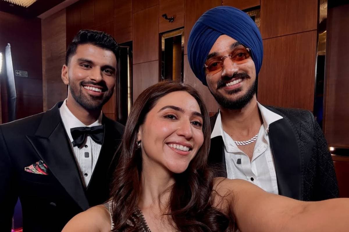 Sahiba Bali with Cricketers