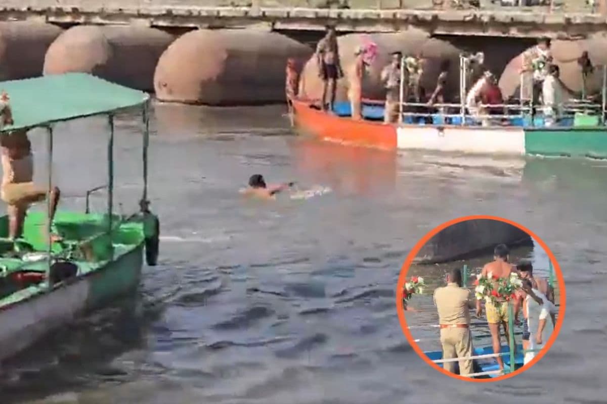 Vrindavan : तेज हवा के कारण यमुना नदी में नाव पलटी, 10 लोगों की मौत