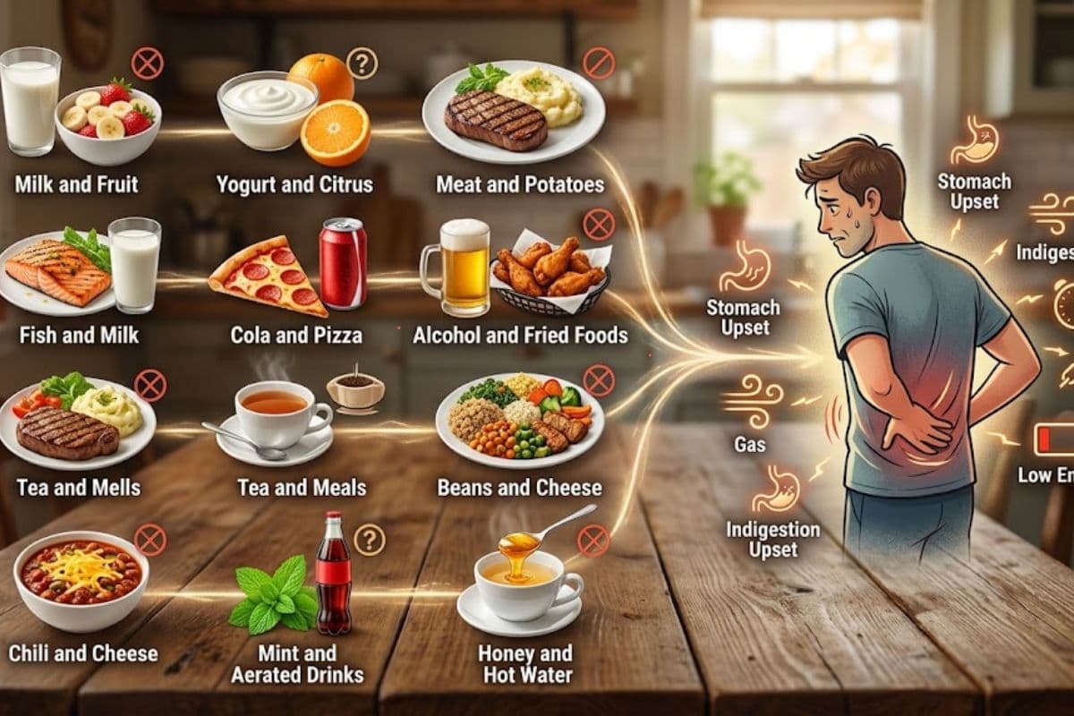 भूलकर भी साथ न खाएं ये 10 फूड कॉम्बिनेशन, सेहत पर पड़ सकता है भारी असर