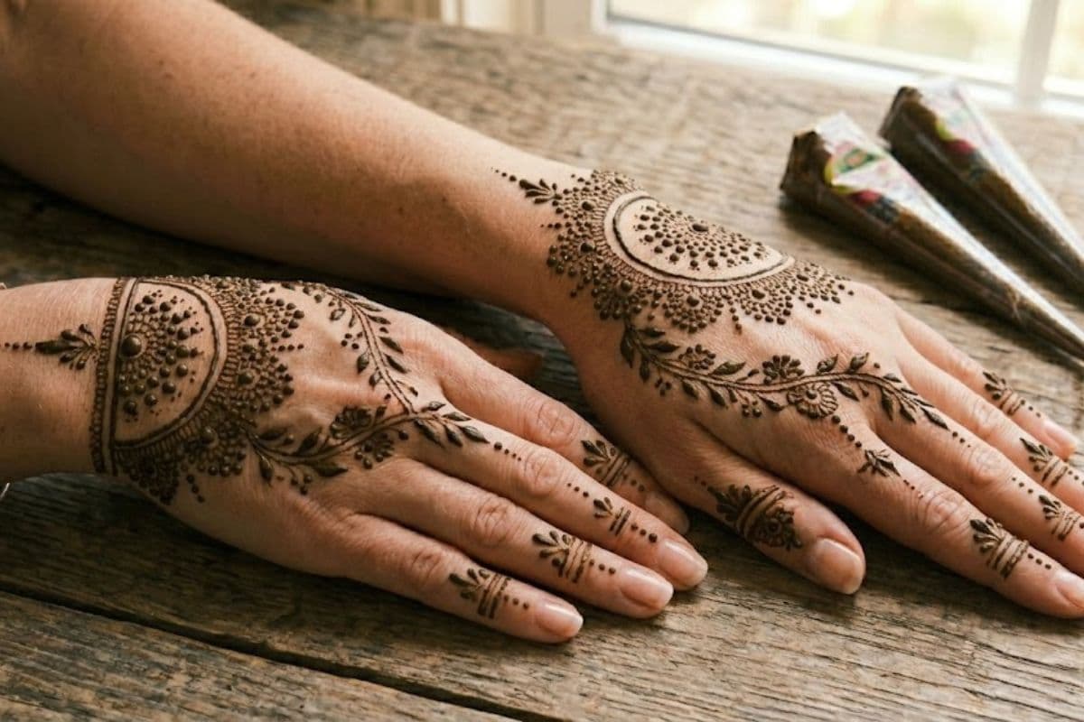 bail madala mehndi design