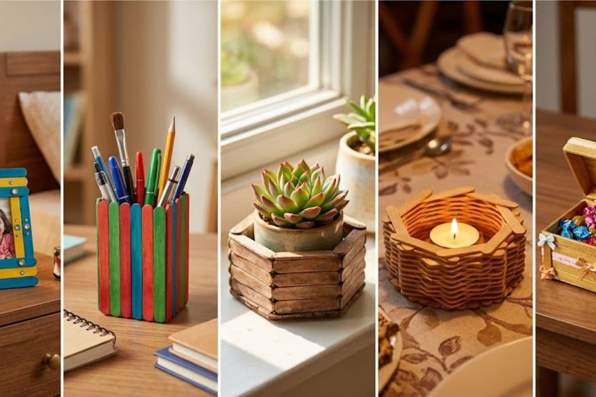 फेंकी हुई आइसक्रीम स्टिक्स से बनाएं खूबसूरत होम डेकोर, ट्राई यूनिक DIY गिफ्ट आइडियाज