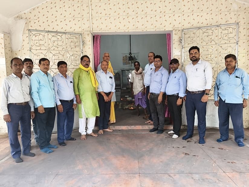 राजमहल कोल परियोजना में की गयी भगवान गणेश की पूजा