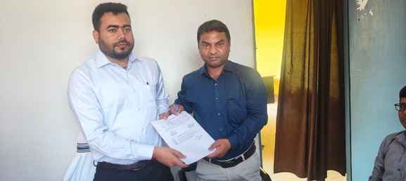 पोड़ैयाहाट में नये एमओ अभय तिवारी ने ग्रहण किया प्रभार