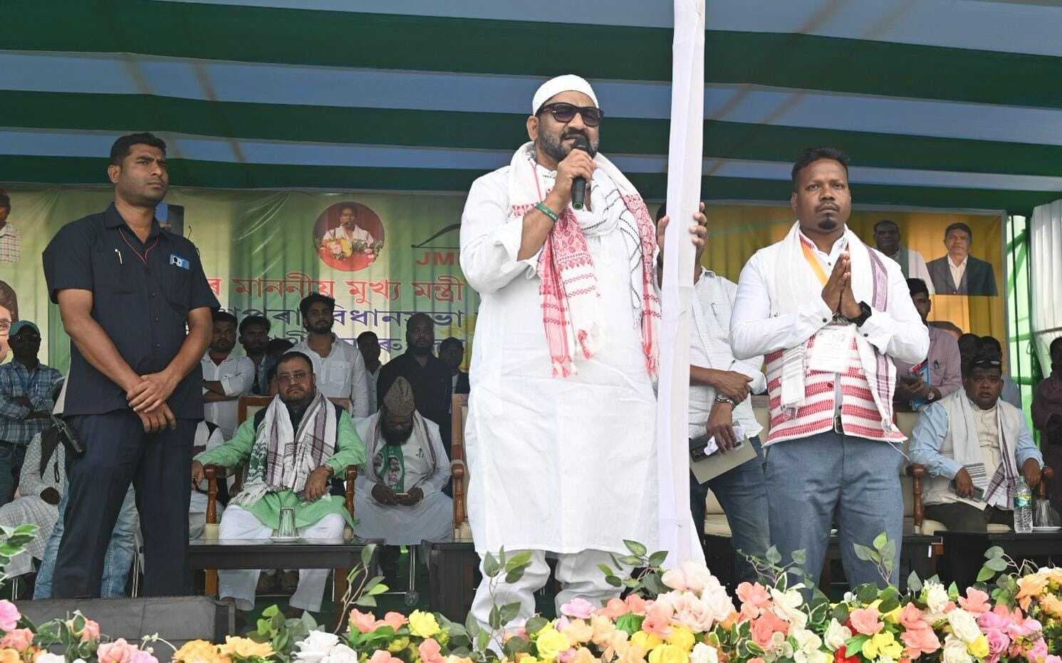 असम के रंगापाड़ा में अल्पसंख्यक कल्याण मंत्री ने की चुनावी सभा