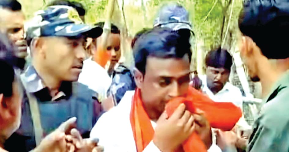 प्रचार में भाजपा प्रार्थी को घेर ग्रामीणों का विरोध