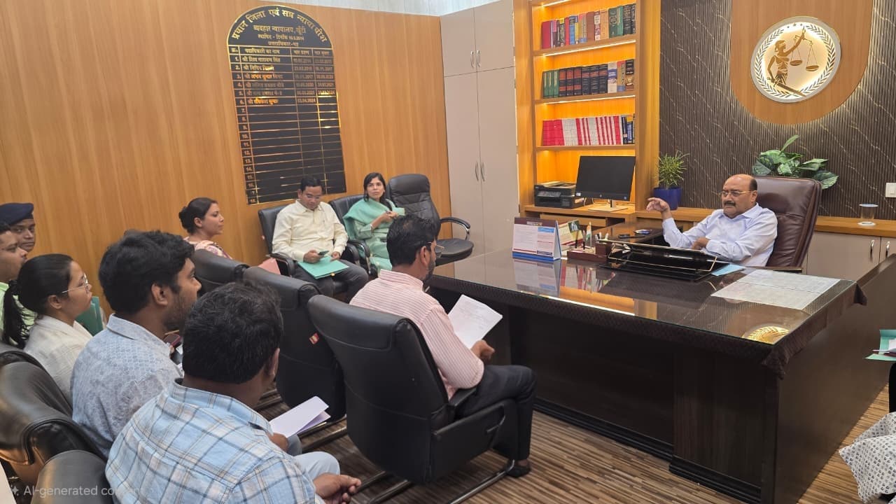 विशेष लोक व राष्ट्रीय लोक अदालत की तैयारी को लेकर बैठक