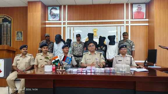 4.50 लाख की लूट का पुलिस ने किया उद्भेदन, पांच आरोपी गिरफ्तार