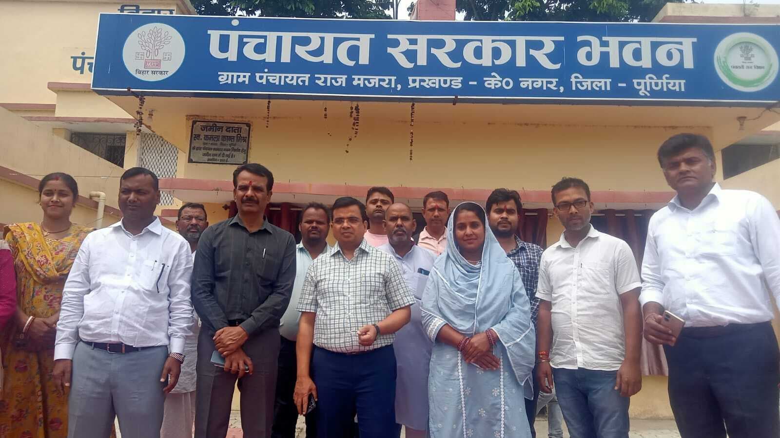 पंचायती राज विभाग के संयुक्त सचिव ने किया निरीक्षण