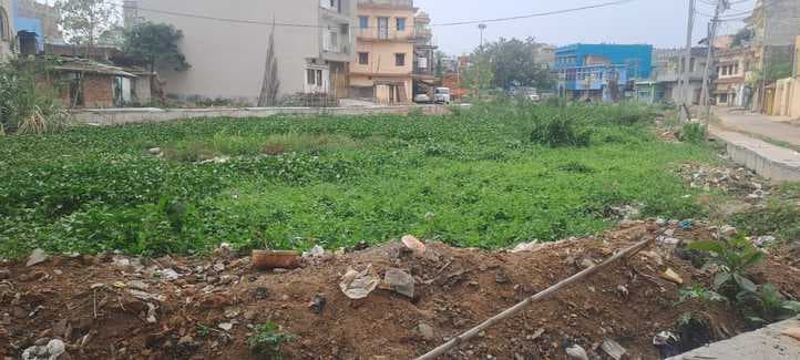 संवेदक की लापरवाही ने शांति नगर तालाब को बनाया कूड़ेदान, 53 लाख का सौंदर्यीकरण अधर में