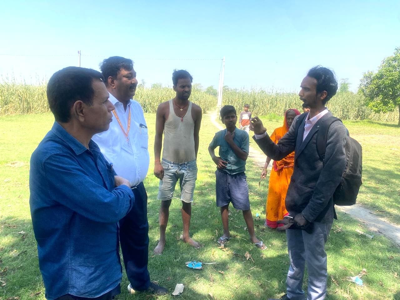 फसल क्षति का किया आकलन, निरीक्षण कर देखी स्थिति