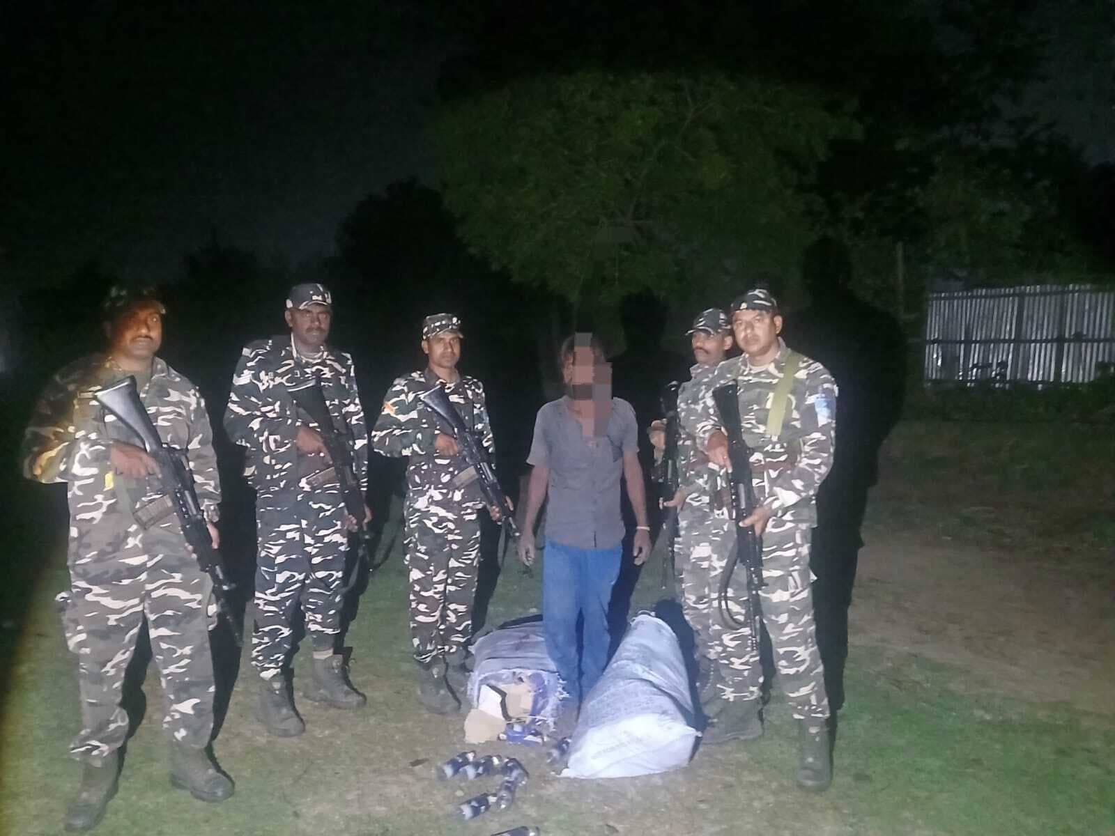 72 लीटर नेपाली शराब जब्त, तस्कर गिरफ्तार