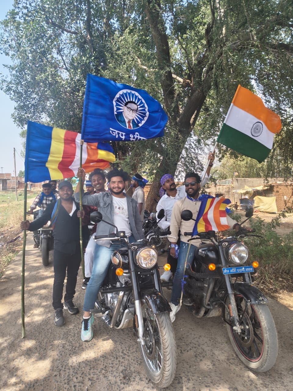 आंबेडकर जयंती को लेकर निकाली बाइक रैली