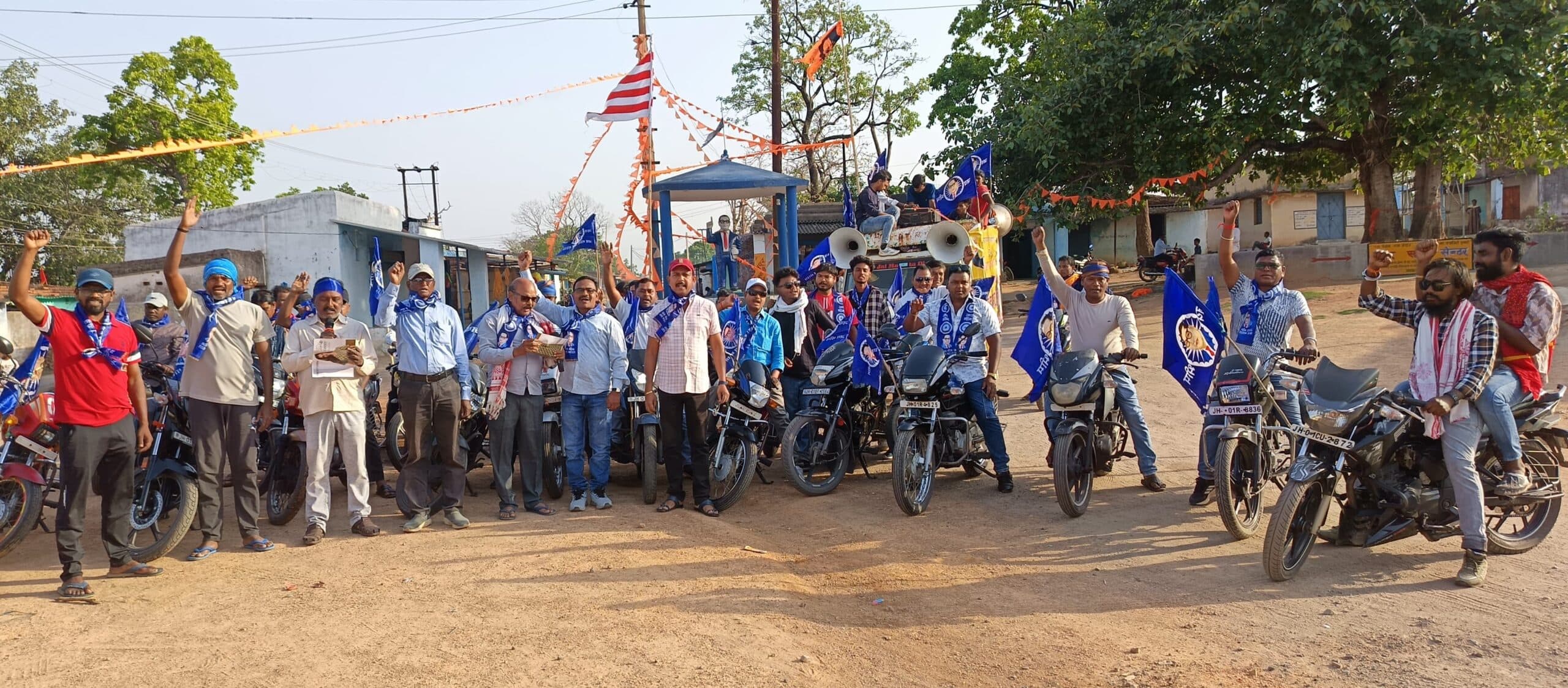 धमधमिया में आंबेडकर जयंती आज, निकाली शोभायात्रा