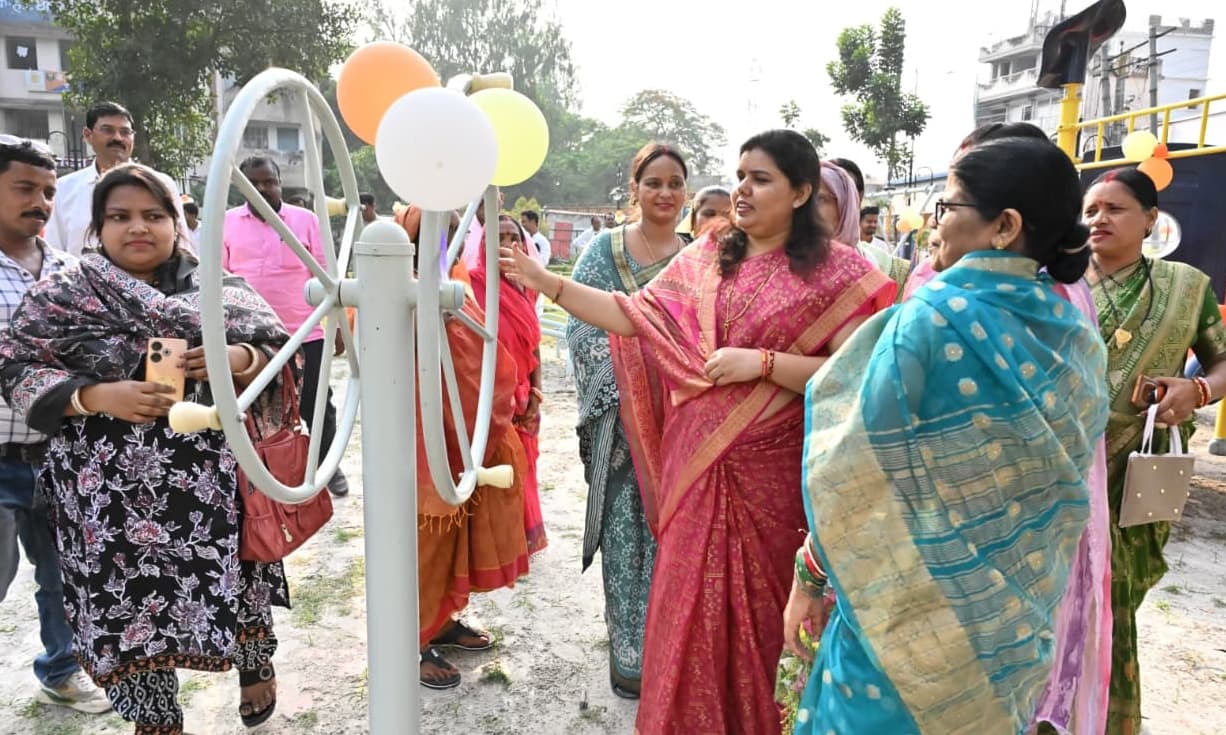 महापौर ने नवनिर्मित ग्रीन सिटी पार्क का किया उद्घाटन