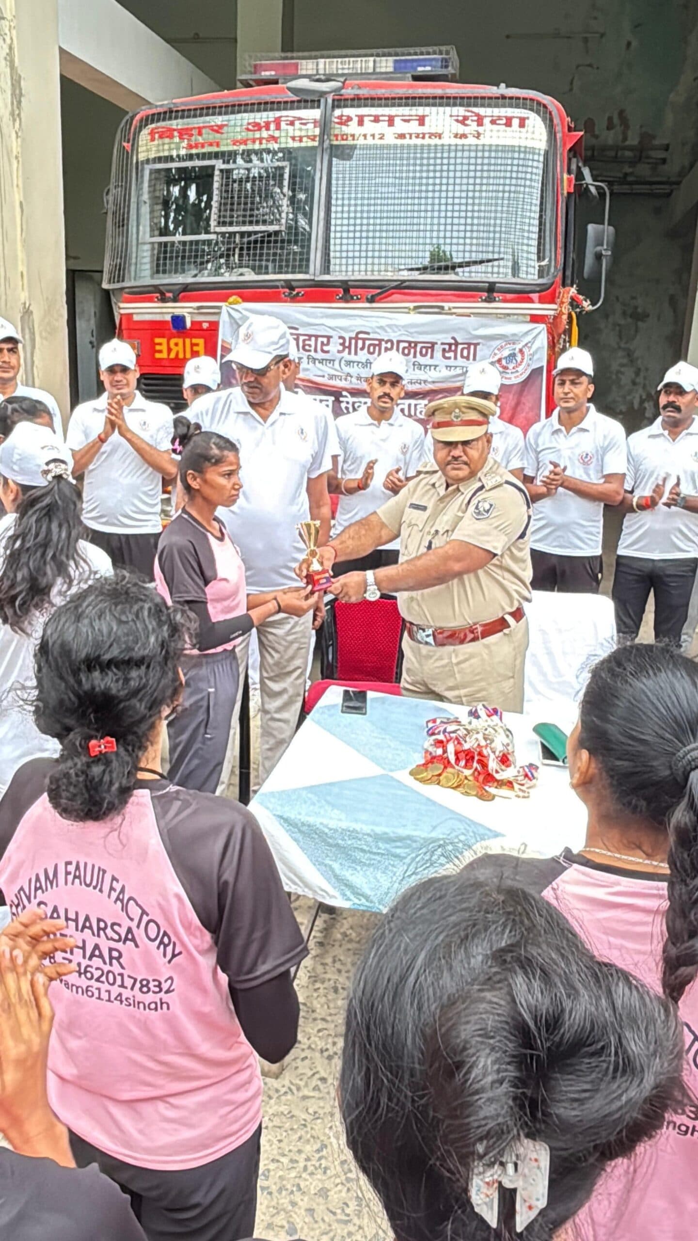 अग्निशमन सेवा सप्ताह पर मिनी मैराथन का हुआ आयोजन