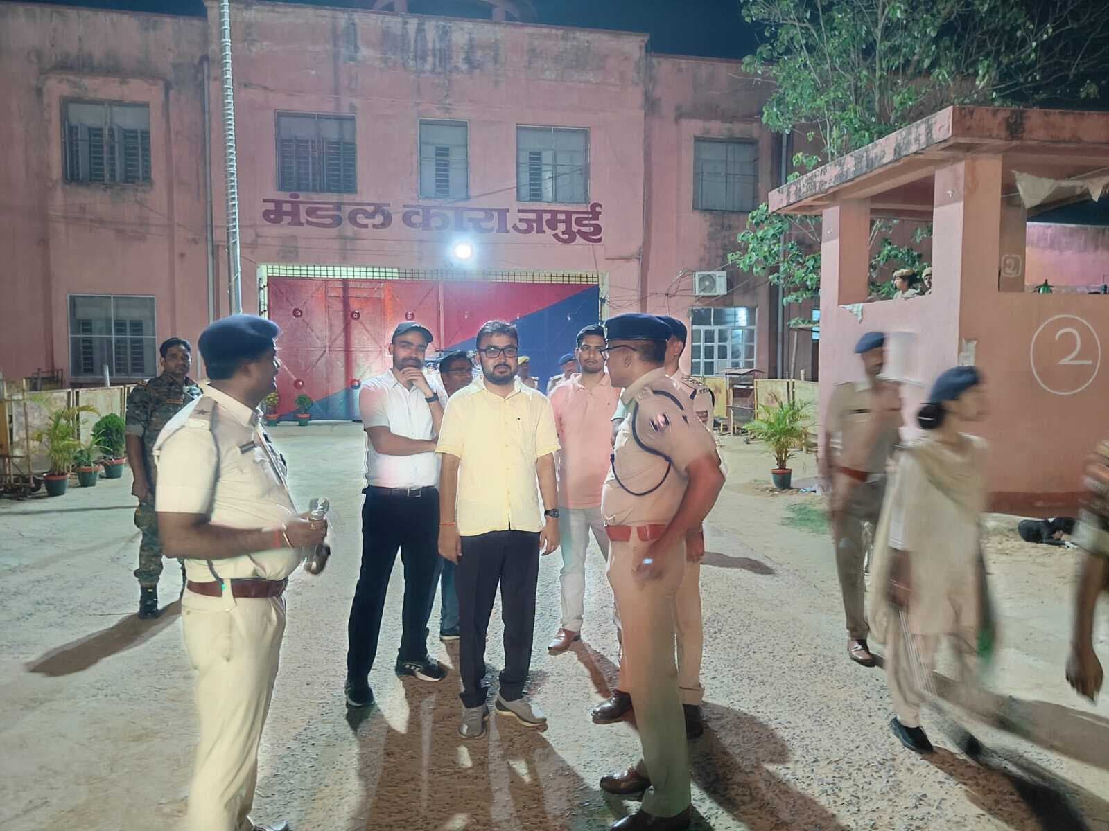 जमुई मंडल कारा में देर रात छापेमारी, नहीं मिला आपत्तिजनक सामान