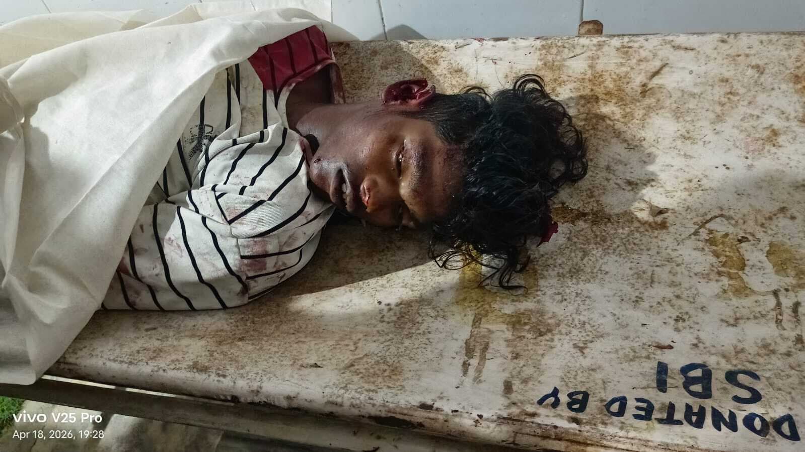 अज्ञात वाहन के धक्के से युवक की मौत, दो किशोर गंभीर रूप से घायल