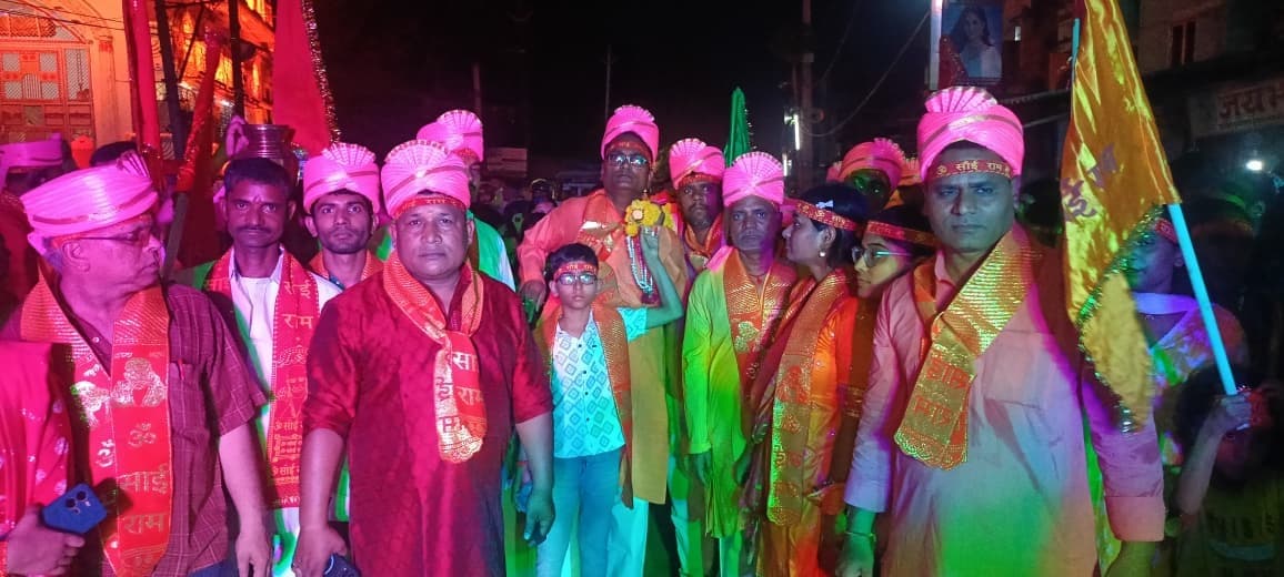 साईं बाबा की भव्य पालकी यात्रा में उमड़ा भक्तों का सैलाब