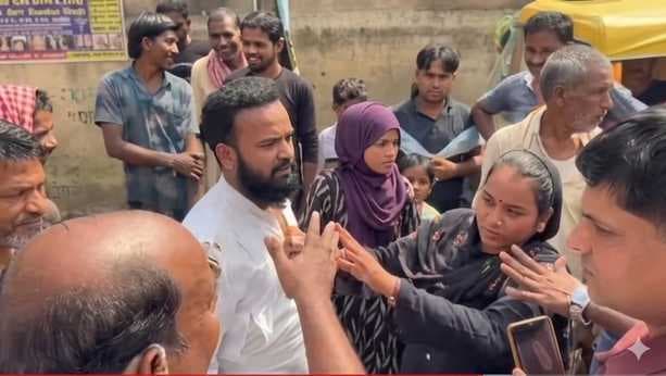 सात साल से फरार पति पहुंचा कोर्ट, पहली पत्नी ने बीच सड़क पर कर दी धुनाई