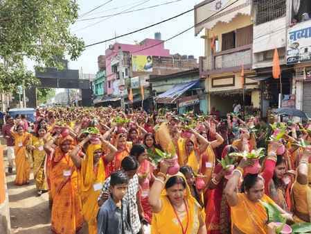 मां चैती दुर्गा मंदिर में सहस्र चंडी महायज्ञ और श्रीमद्भागवत कथा का भव्य शुभारंभ