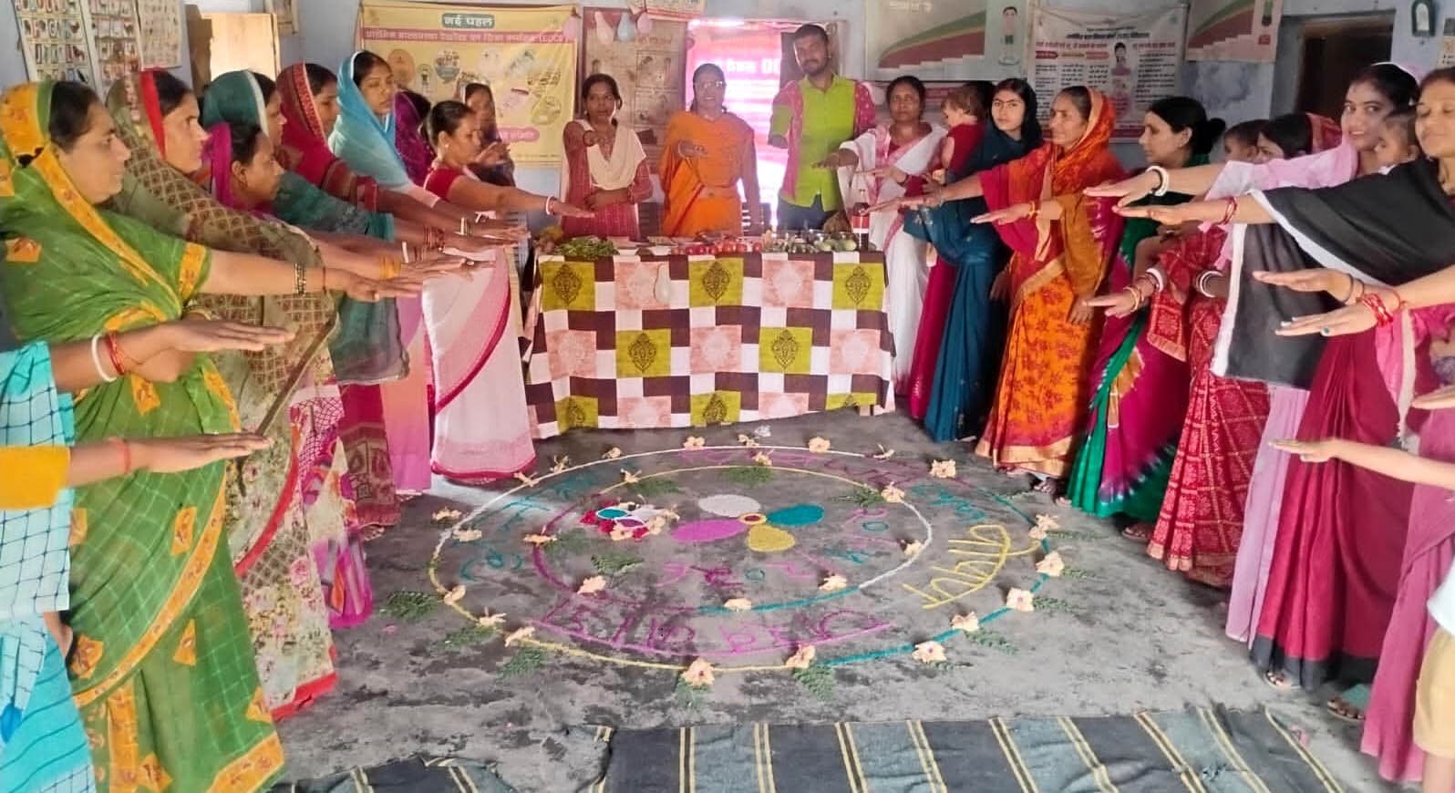 धीरा पंचायत में पोषण मेला सह अन्नप्राशन कार्यक्रम आयोजित