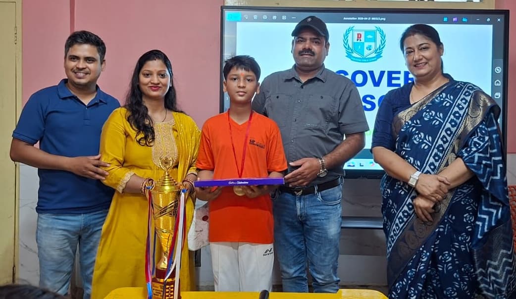 डिस्कवरी पब्लिक स्कूल के हर्षवर्धन ने जीता खिताब