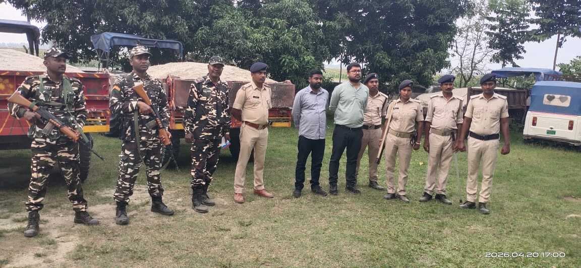 पुलिस व खनन विभाग की संयुक्त कार्रवाई में तीन ट्रैक्टर जब्त