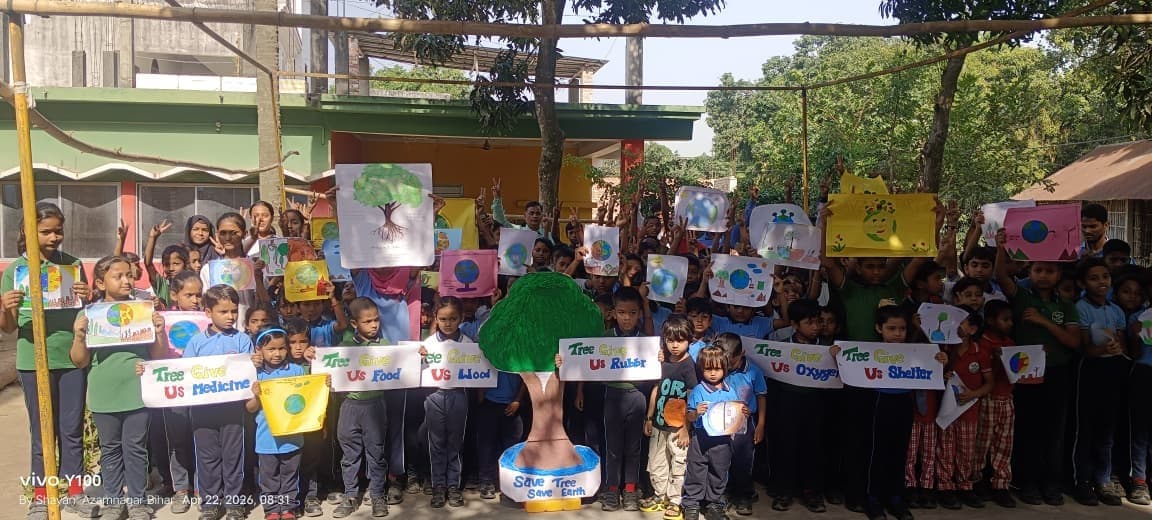 गैप डिफेंस स्कूल में पृथ्वी दिवस पर कार्यक्रम आयोजित