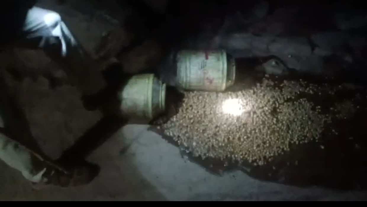 शराब की पांच भट्ठियां ध्वस्त, 13 क्विंटल जावा महुआ नष्ट