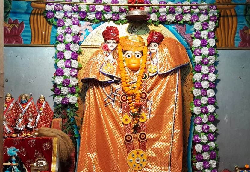 बड़ा महावीर मंदिर में भगवान के तीन मुकुट की चोरी, सीसीटीवी में कैद हुई वारदात