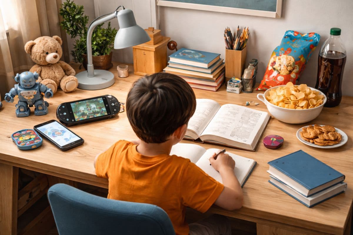 पढ़ाई करते समय बार-बार भटक जाता है बच्चे का ध्यान? स्टडी टेबल से तुरंत हटाएं ये 4 चीजें